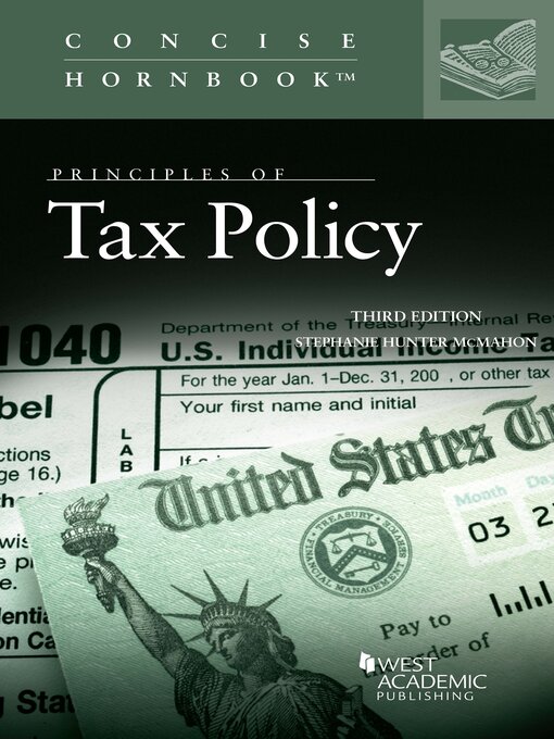 Title details for Principles of Tax Policy by Stephanie Hunter McMahon - Available